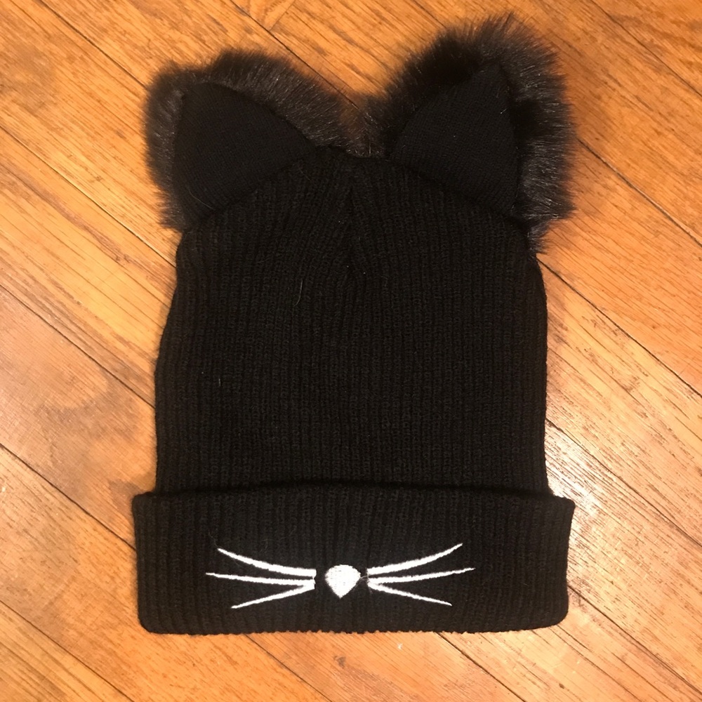 Black Cat Winter Hat